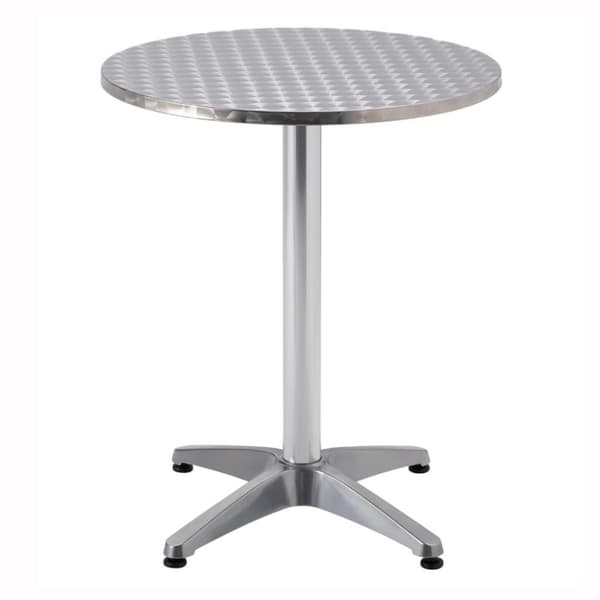 SupaGarden Aluminium Table Silver 60cm
