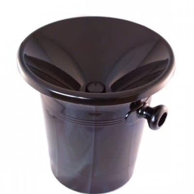 Spitton i svart plast, Box in bag