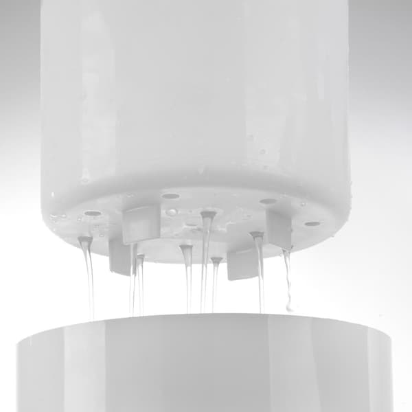 Valkoinen jääsäiliö mustalla kannella, 10L