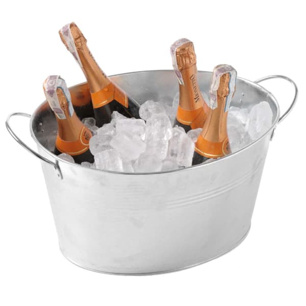 Stål champagne isbeholder skål 400x330mm