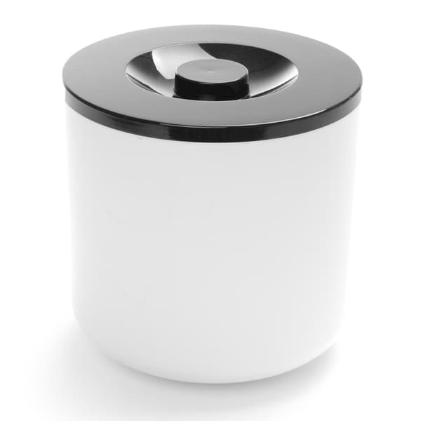 Vit isbehållare med svart lock, 5L
