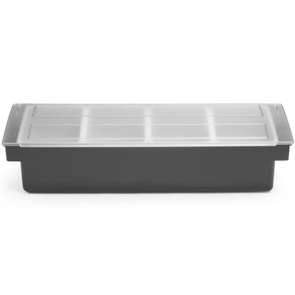 Bartender container organizer til tilbehør til drinks og cocktails - 4 indsatser