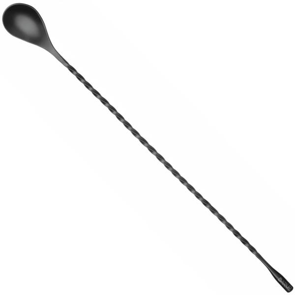 Bartendersked för drinkar och cocktails, lång 385 x 35 mm - svart