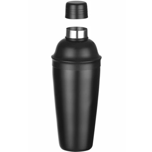 3-osainen baarimikko shaker juomille ja cocktaileille Cobbler 0,8 l - musta