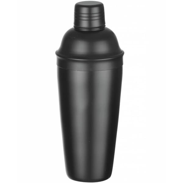 3-osainen baarimikko shaker juomille ja cocktaileille Cobbler 0,8 l - musta
