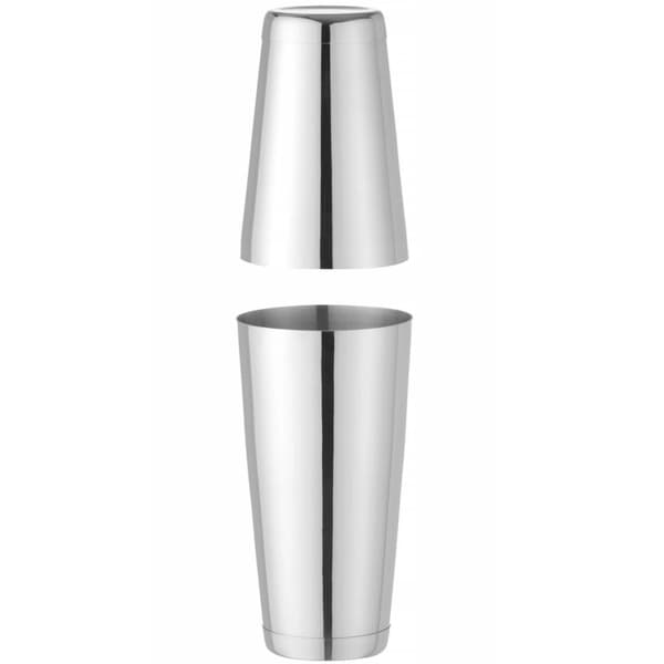 2-osainen Boston shaker juomille ja cocktaileille Tin on Tin 0,8 l - hopea