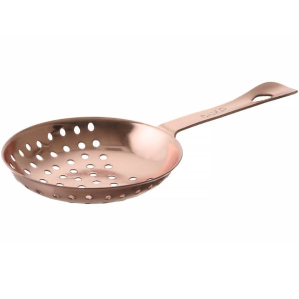 Baarimikon siivilä juomien ja cocktailien siivilöintiin Julep 160 x 76 mm - kupari