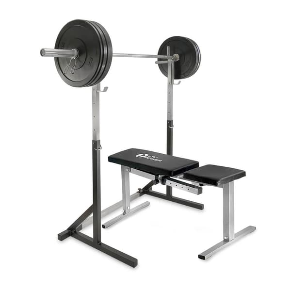 Harjoituspenkki, Levytankoteline & Bumpersetti 80 kg, JTC Power