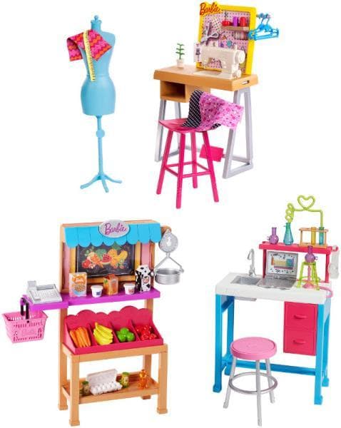Barbie doll furniture has FJB25 p3 MATTEL mix