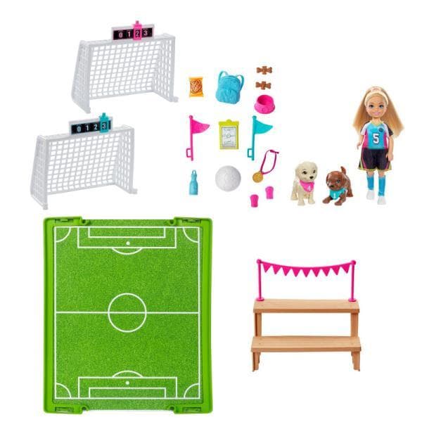 Barbie Chelsea football pitch p4 GHK37 MATTEL