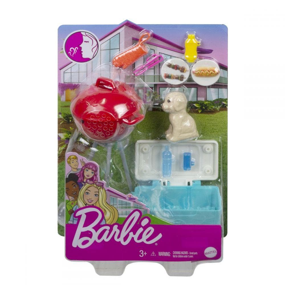 Barbie Mini Lekset med husdjur Grill
