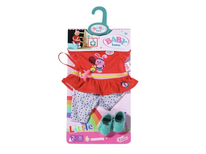 BABY born Little SportyOutfit red, Dockkläduppsättning, 2 År, 203,75 g