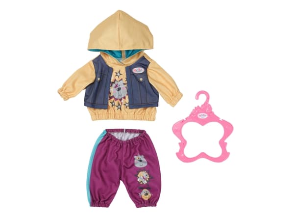 BABY born Outfit with Hoody, Dukkeklessett, 3 år, 191,25 g