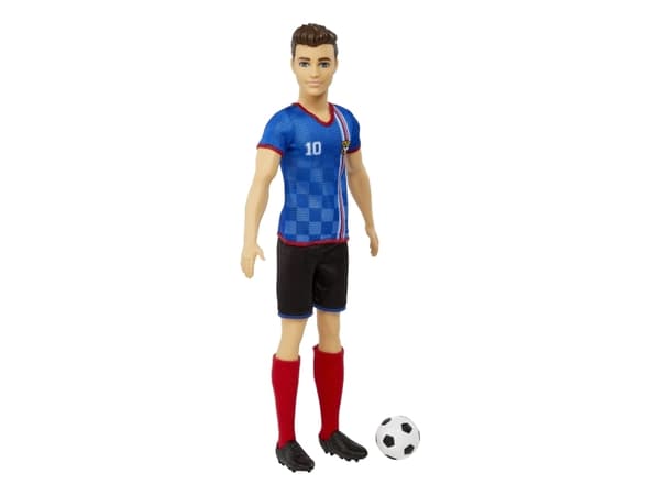 Barbie Soccer Doll, Motedukke, Hankjønn, 3 år, Jente, 305 mm, Flerfarget