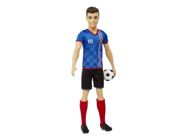 Barbie Soccer Doll, Motedukke, Hankjønn, 3 år, Jente, 305 mm, Flerfarget