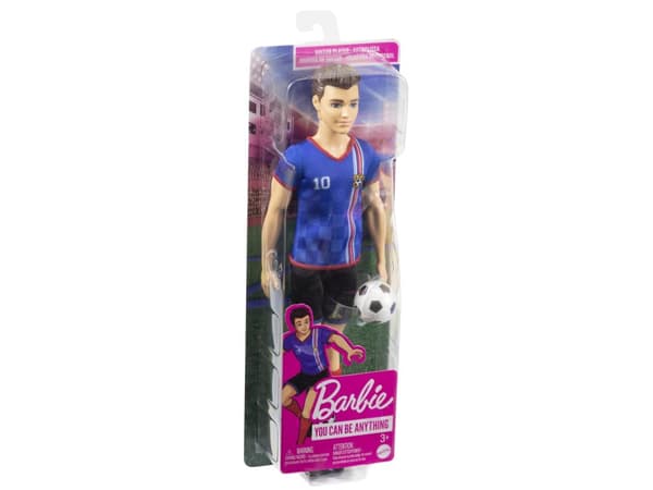 Barbie Soccer Doll, Motedukke, Hankjønn, 3 år, Jente, 305 mm, Flerfarget
