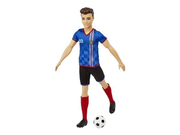 Barbie Soccer Doll, Motedukke, Hankjønn, 3 år, Jente, 305 mm, Flerfarget