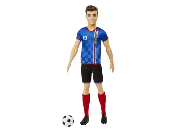 Barbie Soccer Doll, Motedukke, Hankjønn, 3 år, Jente, 305 mm, Flerfarget