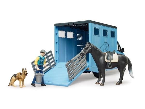 Bruder Mercedes-Benz Sprinter animal transport with horse toy