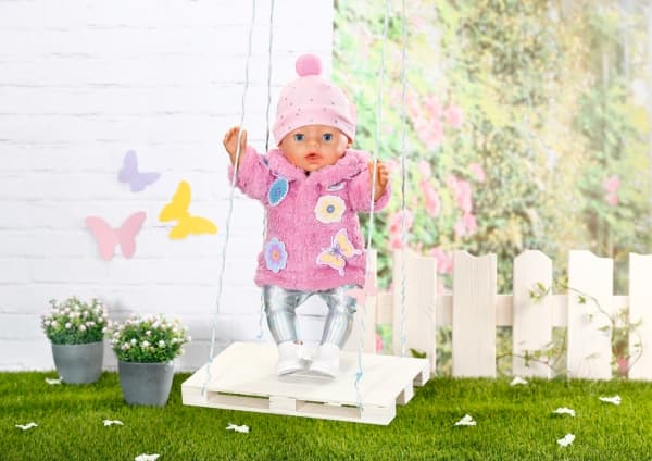 DUKKEKLÆR - BABY BORN ANTREKK ROSA 43CM