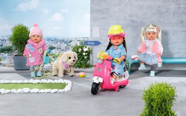 DUKKEKLÆR - BABY BORN ANTREKK ROSA 43CM