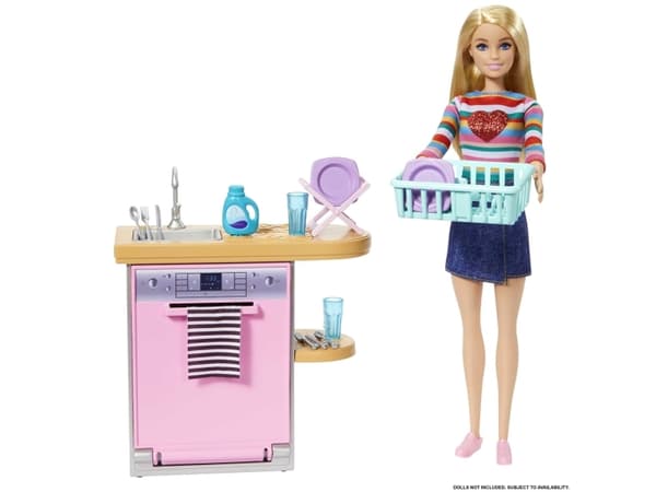 Mattel Barbie Kjøkkenmøbler + tilbehør (HJV34)