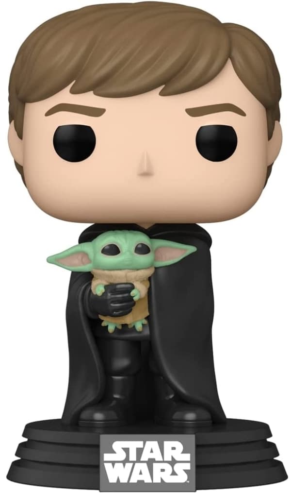 Funko Pop Figure Funko POP! Star Wars Mandalorian Luke Skywalker Grogu Vinyl Figure 482 58290