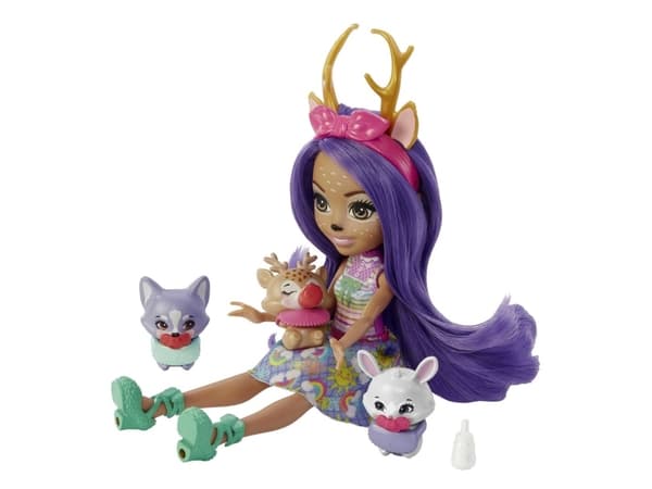 Mattel Enchantimals BFF Reveal Danessa Hjortdocka + överraskningsdjur HLK84 (HLK83)