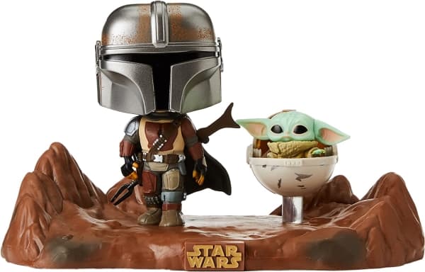 POP! Movie Moments: Star Wars: The Mandalorian - Mandalorian with the Child Vinyl Bobble-Head