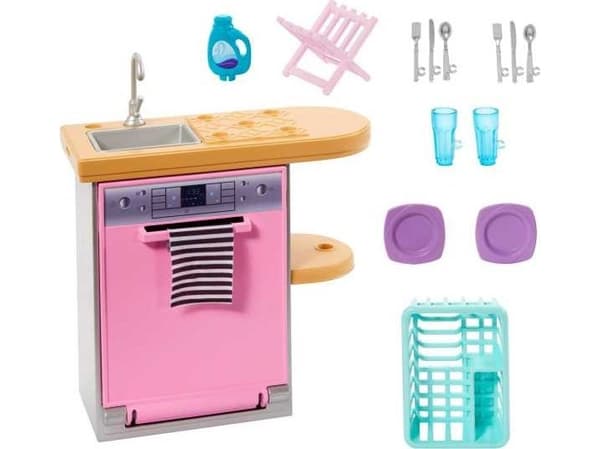 Mattel Barbie Köksmöbler + Tillbehör (HJV34)