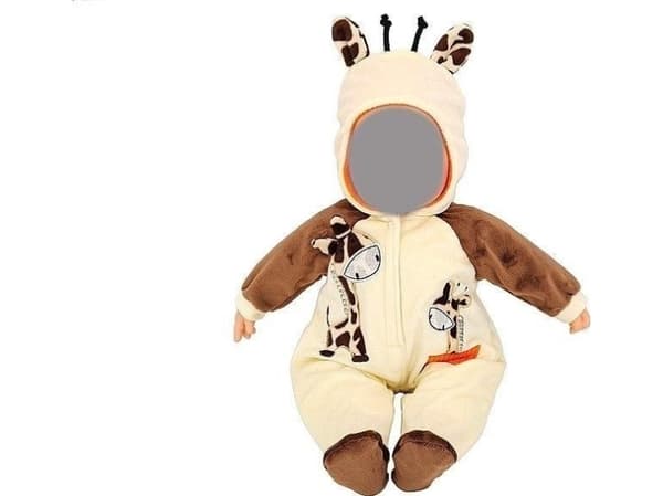 Giraffe dukke klær 40cm