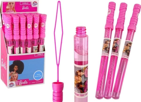 LeanToys Bańki Mydlane Miecz Barbie 120ml My Bubble Różowy
