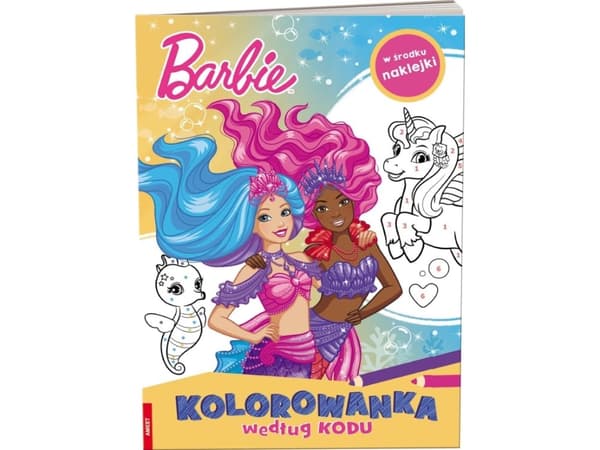 Målarbok med kod: Barbie Dreamtopia KKO-1401