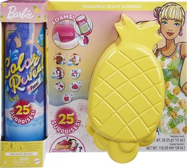 Lalka Barbie Mattel Lalka Barbie Color Reveal Piana Ananas