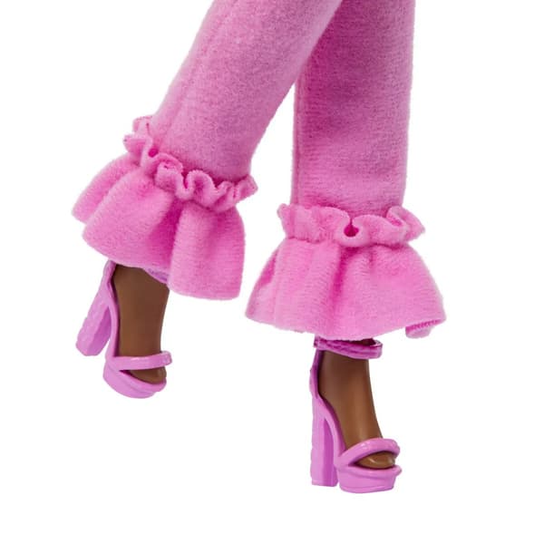 Barbie Deluxe Style - Pink og brunt flettet hår