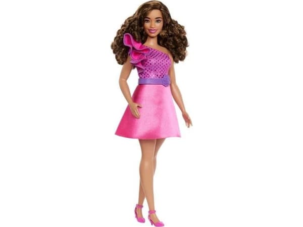 Barbie Fashionista Doll Purple Ruffle