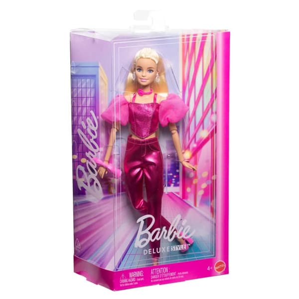 Barbie Deluxe Style Blondi nukke pinkillä korsetilla nro 5