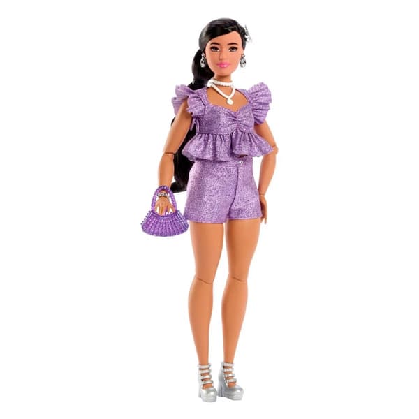 Barbie Deluxe Style Docka Lila Shorts Indian no8