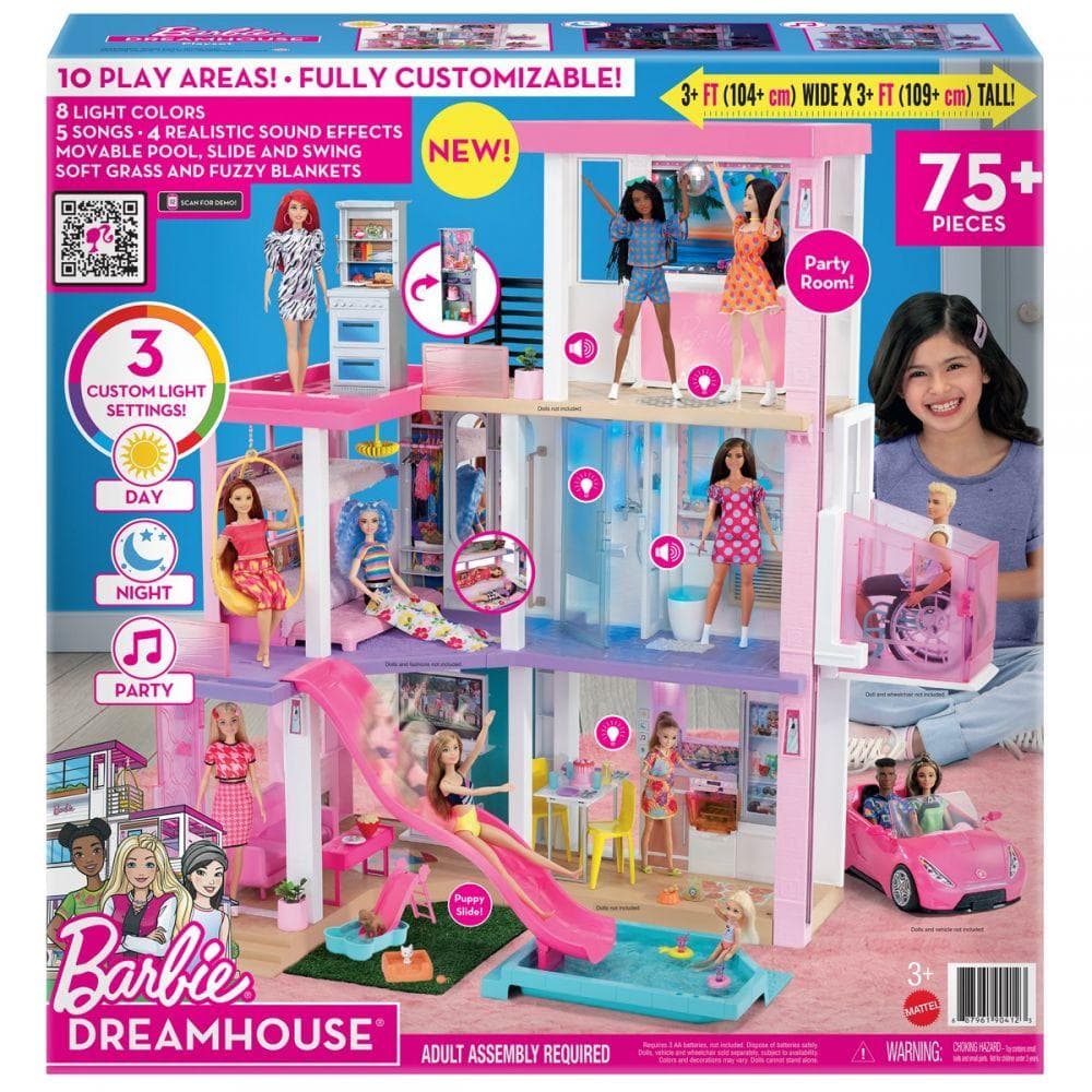 Barbie DreamHouse Barbiehus med tillbehör