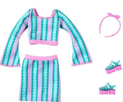 Barbie Fashion Rosa/turkos outfit HYV19