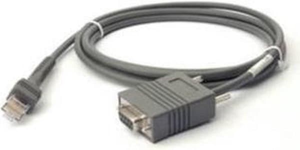 Zebra CBA-R01-S07PBR sarjakaapeli Harmaa 2,1336 m RS232 DB9
