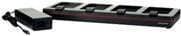 Honeywell Quad batterioplader - batterioplader - udgangsterminaler: 4 - Europa - til Dolphin CT40 Sort