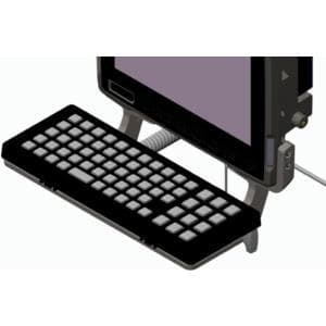 Zebra PSION monteringsbricka för tangentbord. Inkluderar vipparmar, knoppar och skruvar. För Vc80 och Ikey-tangentbord