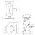 Miniatyrbillede 2 af 2: Datalogic RAM-monteringssæt - Køretøjsmonteringssæt (95ACC1048)