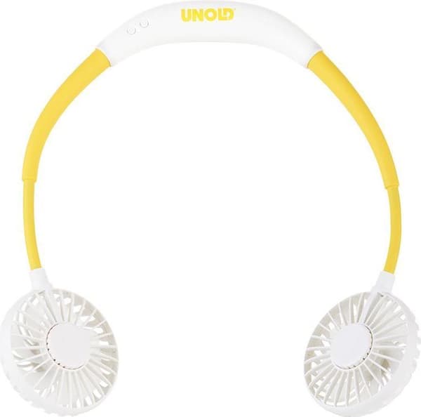 Unold 86690 håndholdt forstøver/ventilator hvid - gul halsblæser (86690)