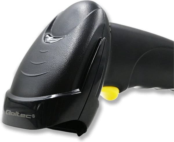 Qoltec 50876 laserskanner 1D | USB | Svart