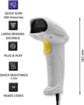Miniatyrbild 5 av 7: Qoltec Laser Scanner 1D | USB | Vit.