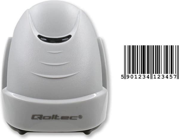 Qoltec Laser Scanner 1D | USB | Vit.