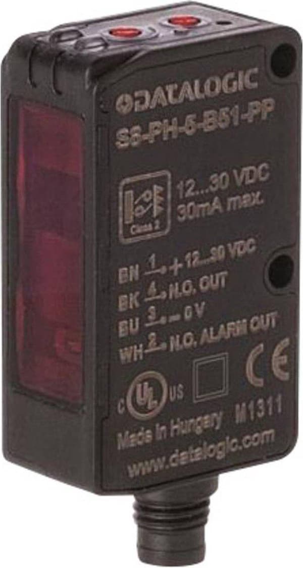 Datalogic Reflekterende lyskontakt S8-PR-5-C01-PP 950801240 Lyskontakt, Mørkeafbryder 10 - 30 V DC 1 stk.