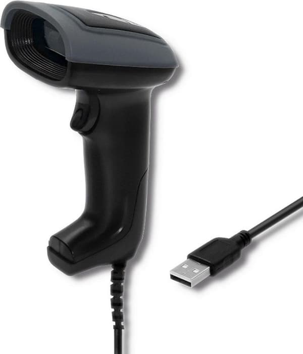 Qoltec 50863 Kabelforbundet QR & STREGKODE Scanner | USB